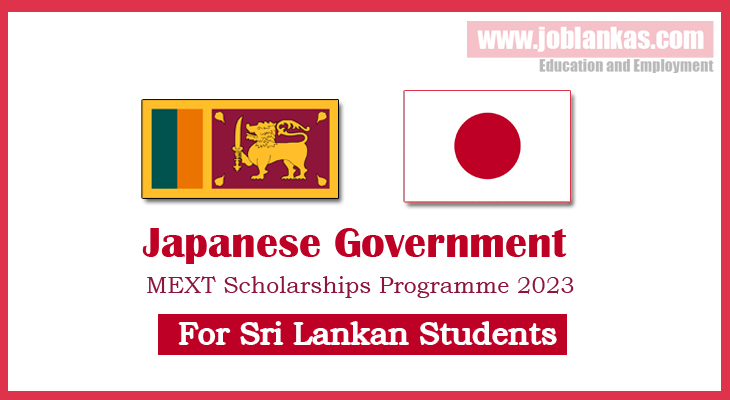 Japanese Government (Monbukagakusho – MEXT) Scholarships Programme ...