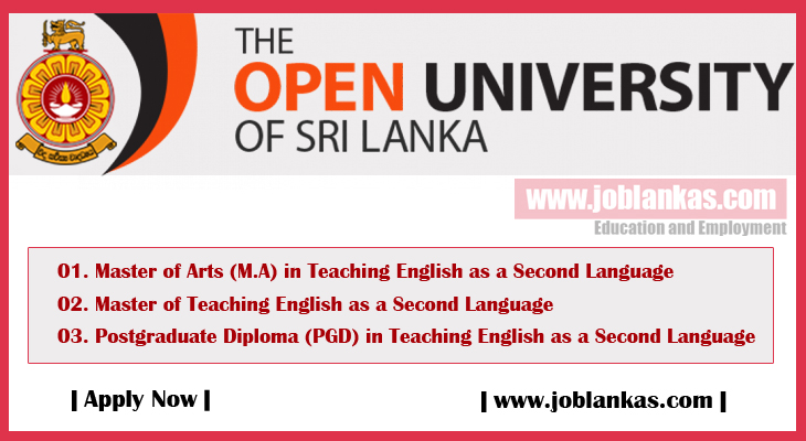 Postgraduate Diploma / Master of Arts In Teaching English as a Second ...