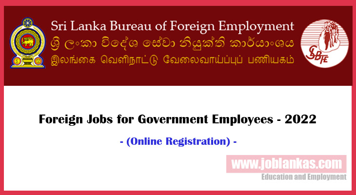 Foreign (Overseas) Jobs for Government Employees (Online Registration ...