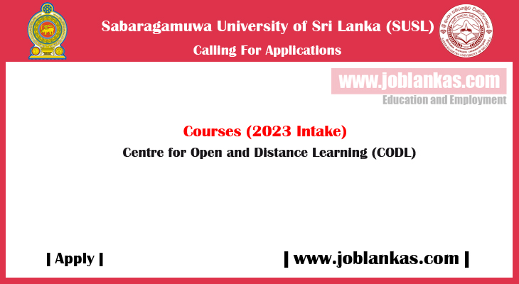 Applications for Courses (2023) – Sabaragamuwa University of Sri Lanka ...