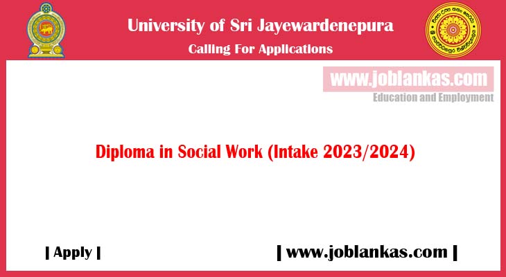 Diploma In Social Work 2023 2024 University Of Sri Jayewardenepura   Diploma In Social Work 