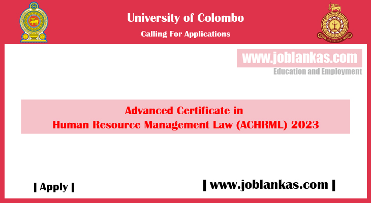 Advanced Certificate In Human Resource Management Law Achrml 2023