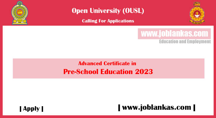 Advanced Certificate In Pre School Education 2023 