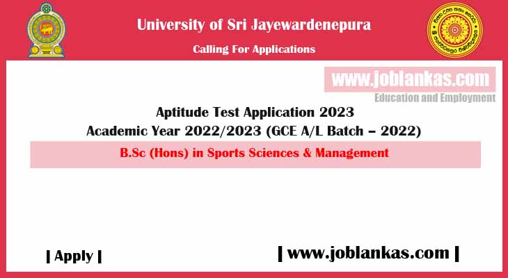 University of Sri Jayewardenepura Sports Sciences & Management Aptitude ...