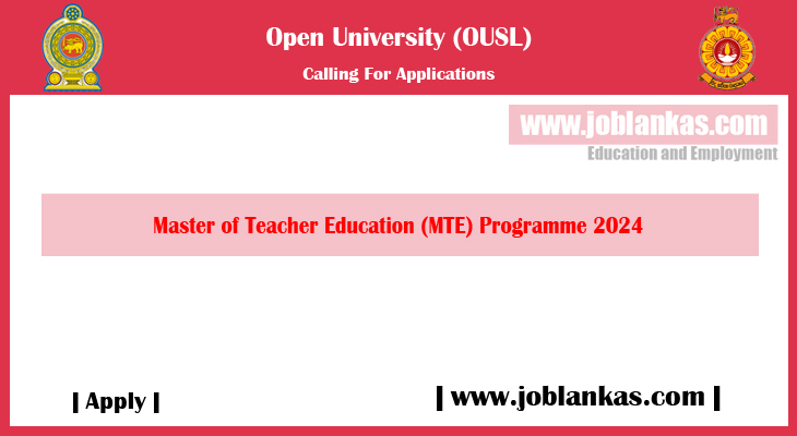 Master Of Teacher Education MTE Programme 2024 Open University   Master Of Teacher Education MTE Programme 2024 