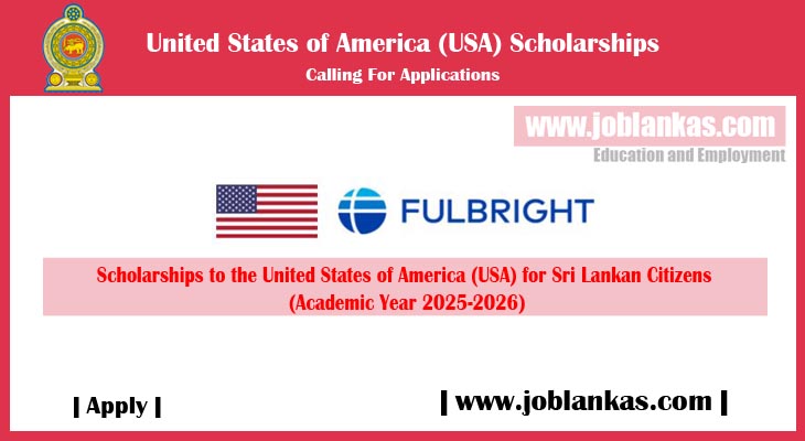 Scholarships To The United States Of America Usa For Sri Lankan